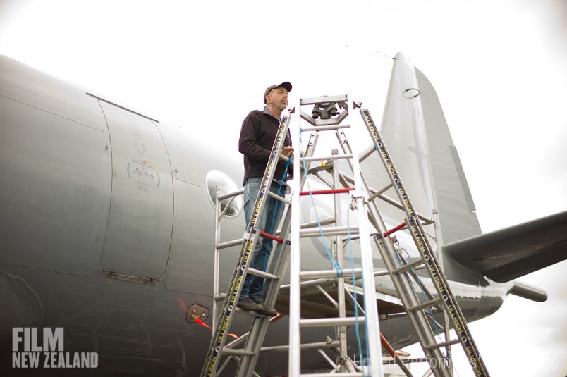 Cinematographer Stuart Dryburgh on location at Ardmore Airport