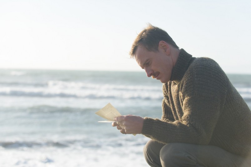 Michael Fassbender on a Marlborough beach